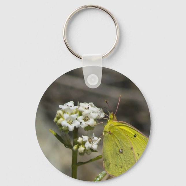 Yellow Butterfly Keychain (Front)