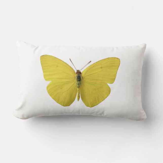 Yellow Butterfly Pillow (Front)