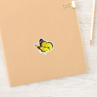 yellow Butterfly  Stickers
