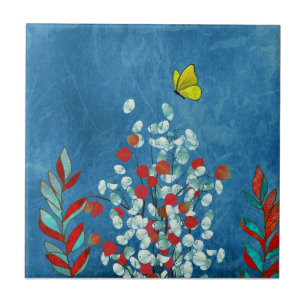 Yellow Butterfly Tile