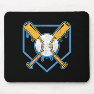 Yellow Bysebyll Home Plate Boys Bysebyll Byt Byseb Mouse Pad