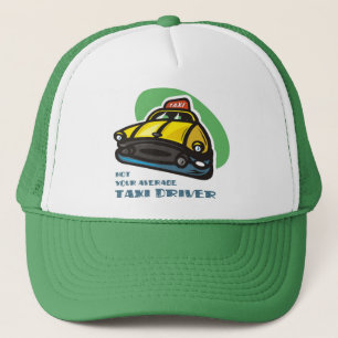 Yellow cab cartoon: Not your average taxi driver Trucker Hat