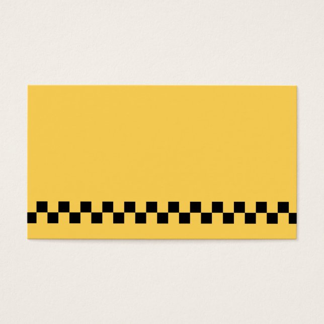 Yellow cab chequered pattern (Front)