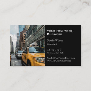 Yellow Cab / Taxi, New York Photo - Business Card