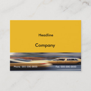Yellow Cabs Business Card