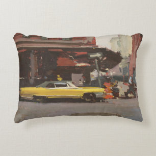 Yellow Cadillac 2012 Decorative Pillow