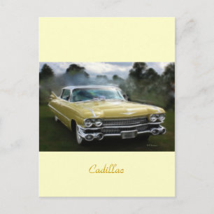 Yellow Cadillac Postcard