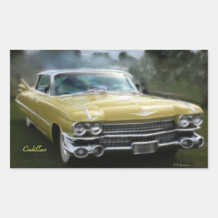 Yellow Cadillac Sticker