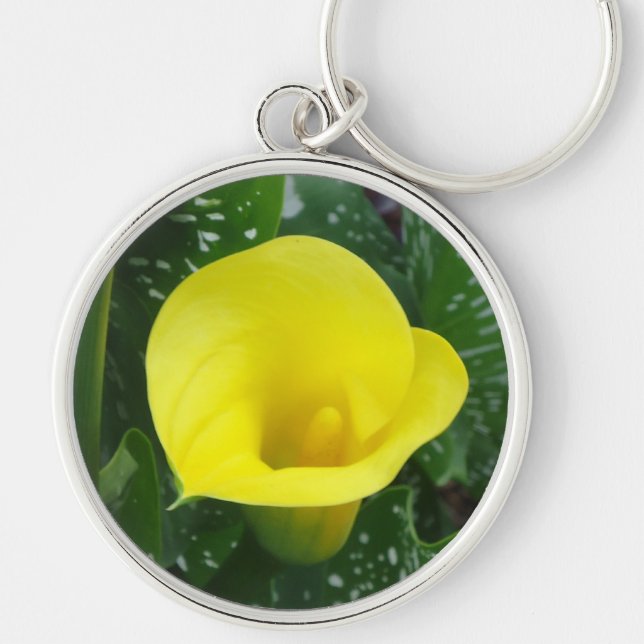 Yellow Calla Keychain (Front)