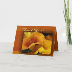 Yellow calla lily Thank you Card! Card