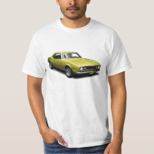 Yellow Camaro on White T-Shirt
