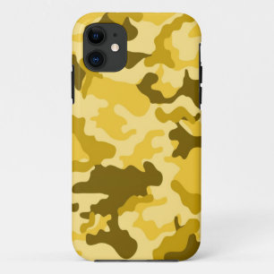 Yellow Camo iPad 5 Coque