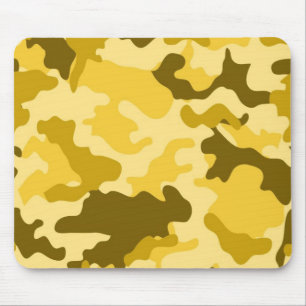 Yellow Camo Mousepad