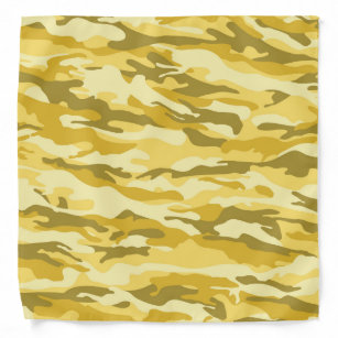 Yellow Camo Bandanas & Handkerchiefs