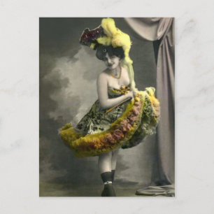 Yellow Cancan Postcard