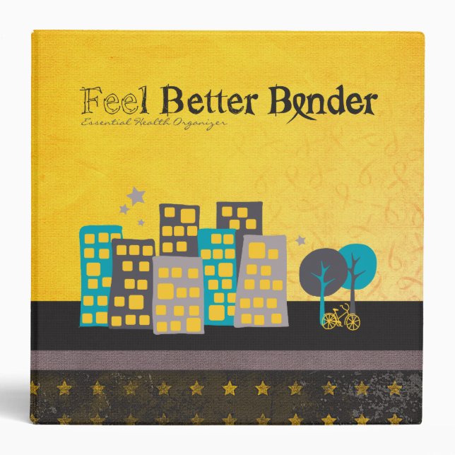 Yellow Cancer Feel Better Binder (Front)