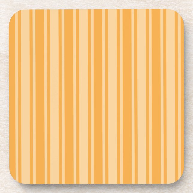 Yellow candy stripes coaster (Front)