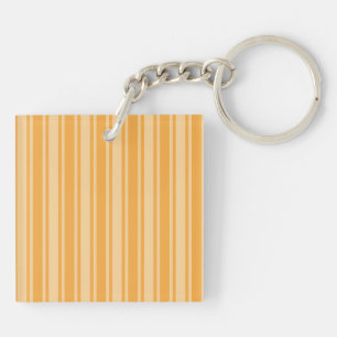 Yellow candy stripes keychain