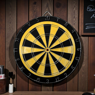 Yellow Canvas Texture Dartboard