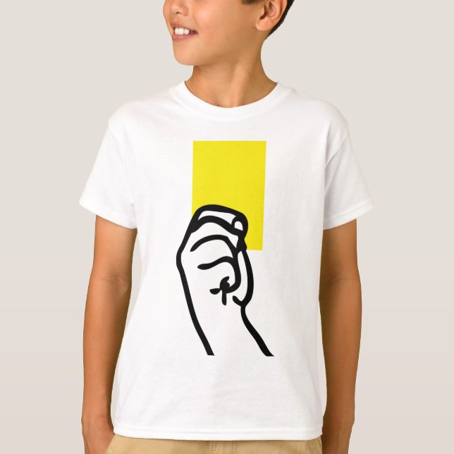 Yellow card soccer T-Shirt (Front)
