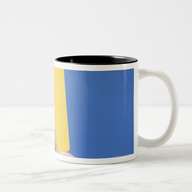 Yellow Card Two-Tone Coffee Mug (Right)