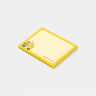 Yellow Cartoon Car Post-it Notes