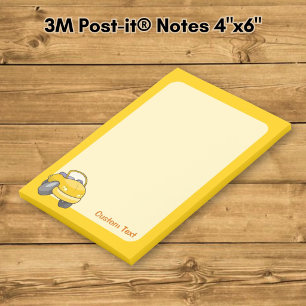 Yellow Cartoon Car Post-it Notes