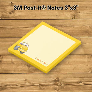 Yellow Cartoon Car Post-it Notes