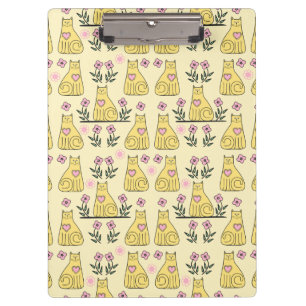 Yellow Cats Clipboard