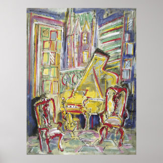 Yellow, Cello, Mellow Poster