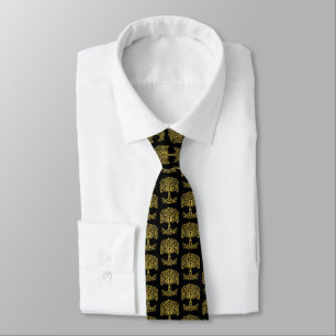 Yellow Celtic Tree Of Life Tie