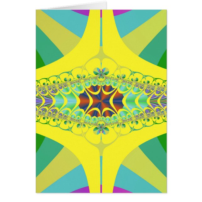 Yellow Centipede Fractal (Front)