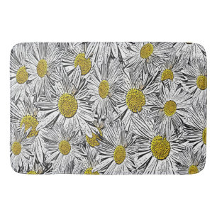 Yellow Centred Daisies Bath Mat