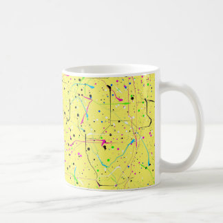 Yellow chaos coffee mug