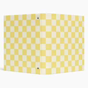 Yellow Checkerboard Binder