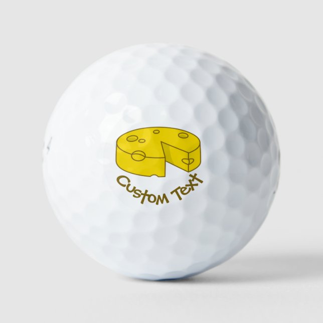 Yellow Cheese Golf Balls (Front)