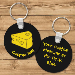 Yellow Cheese Keychain