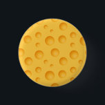 Yellow Cheese Pattern 1 Inch Round Button<br><div class="desc">Yellow Cheese Pattern</div>