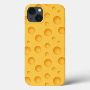 Yellow Cheese Pattern iPhone 13 Case