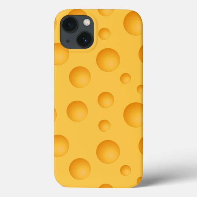 Yellow Cheese Pattern Case-Mate iPhone Case (Back)