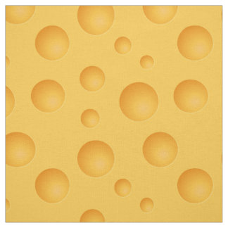 Yellow Cheese Pattern Fabric