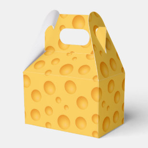 Yellow Cheese Pattern Favor Box