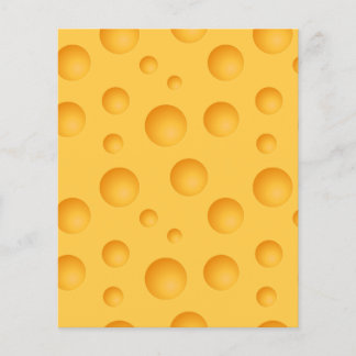 Yellow Cheese Pattern Flyer
