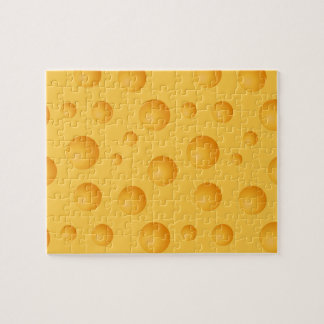 Yellow Cheese Pattern Jigsaw Puzzle