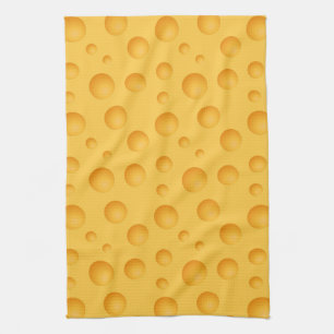 Yellow Cheese Pattern Kitchen Towel