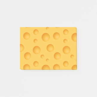 Yellow Cheese Pattern Post-it Notes