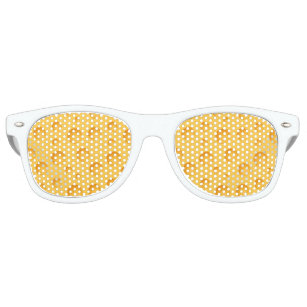 Yellow Cheese Pattern Retro Sunglasses