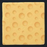 Yellow Cheese Pattern Stone Coaster<br><div class="desc">Yellow Cheese Pattern</div>