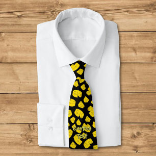 Yellow Cheese Pattern Tie