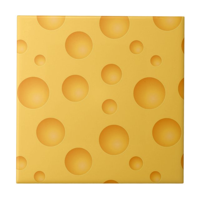 Yellow Cheese Pattern Tile (Front)